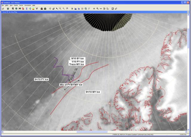 Click to enlarge Arctic ice