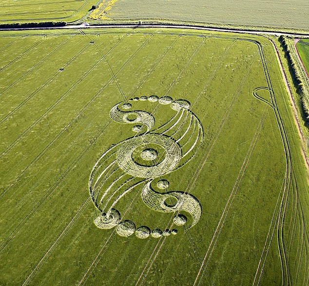 Yin Yang crop circle
