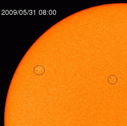 Cycle 24 sun specks