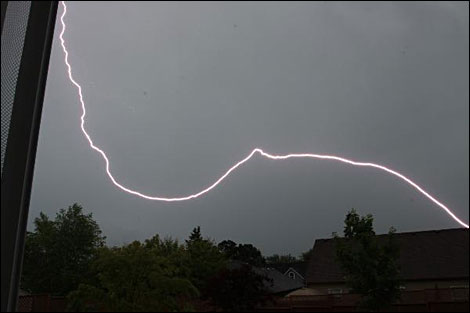 lightning Albany Oregon