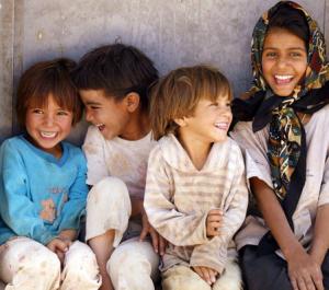 Click to enlarge children laughing