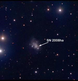 supernova SN 2008ha
