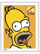 US postage homer simpson