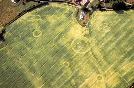 Crop circle archaelogical site
