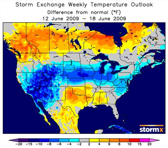 Temperature outlook 061209-061809