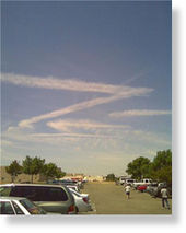 V-shaped chemtrails