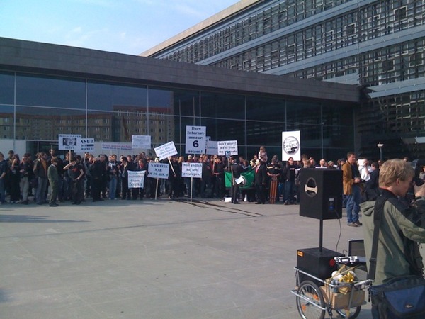 German protest against internet censorship