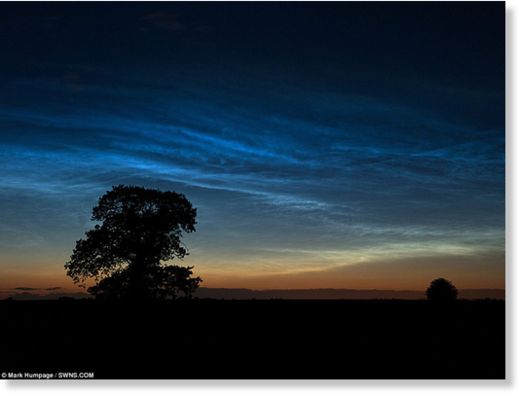Noctilucent clouds in england
