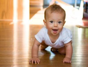 crawling baby