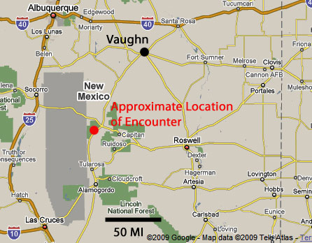 New Mexico area map