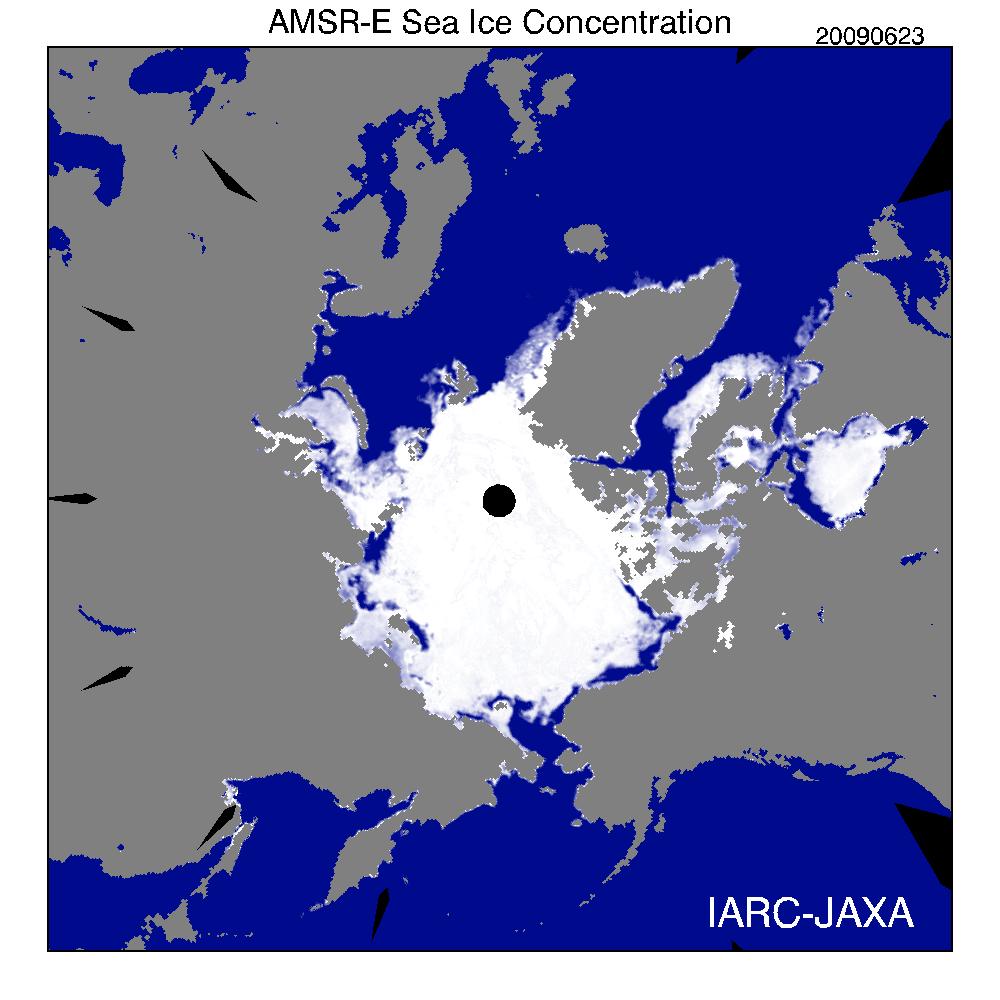 Sea Ice Arctic June 23 2009