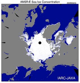 Sea Ice Arctic June 23 2009