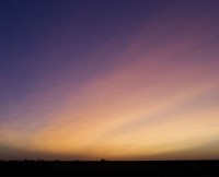 sunset volcano aerosols
