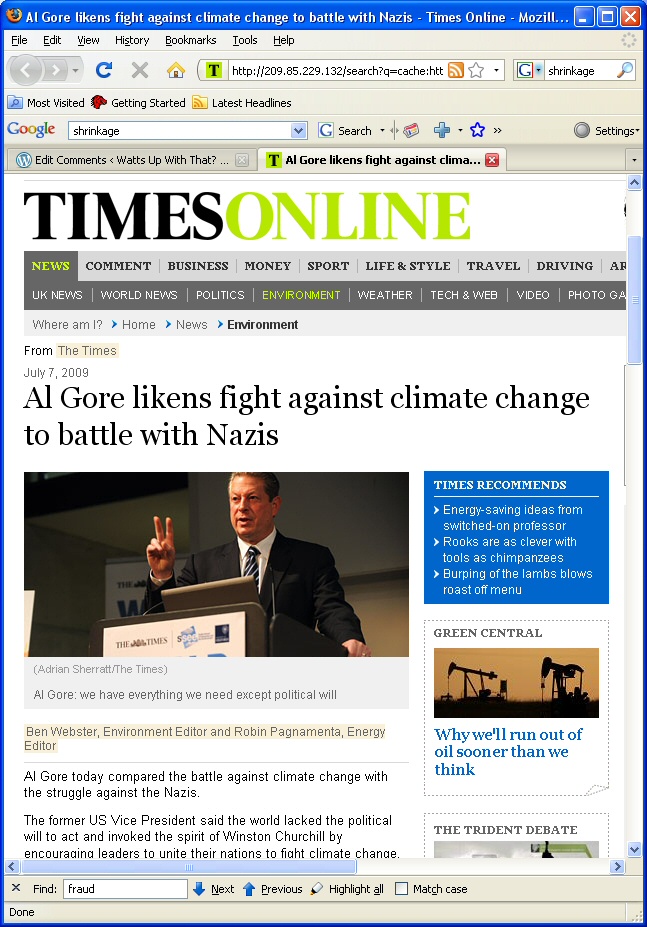 Times Online - Gore Nazis before