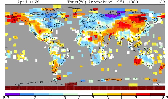 GISS Temp anomaly 1978