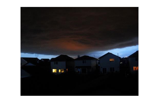 Eerie clouds preceded storm