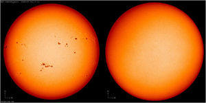 Click to enlarge sunspots