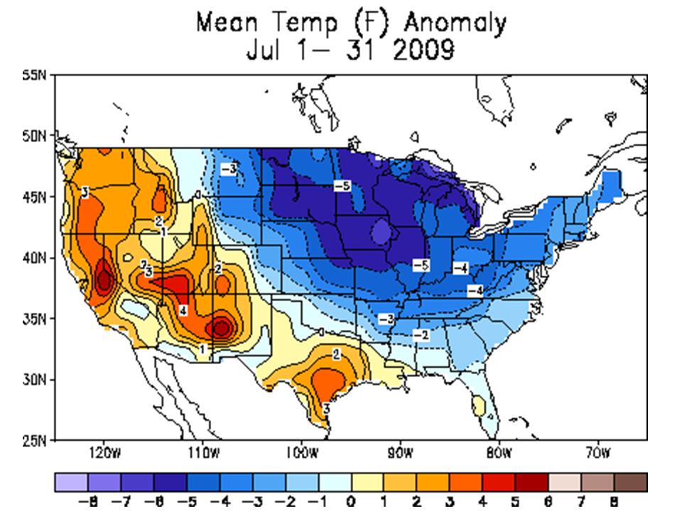 Click to enlarge US temp anomaly July 2009
