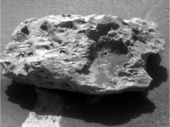 Click to enlarge 'Block Island' Meteorite on Mars