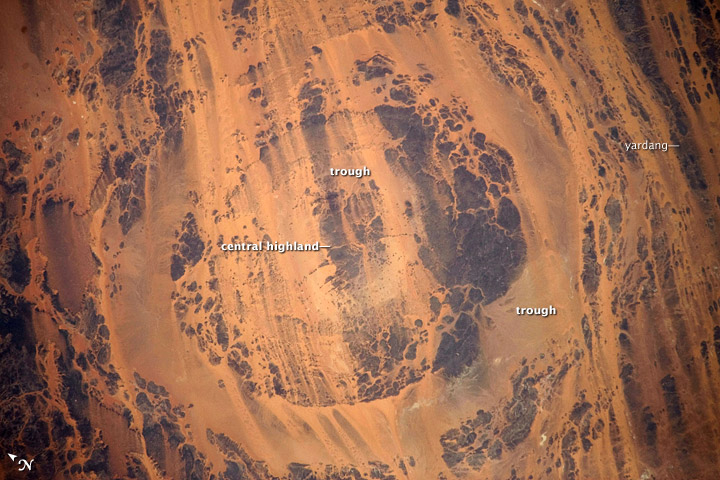 Click to enlarge Aorounga Impact Crater