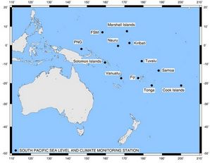 Southwest Pacific Sea Level sites