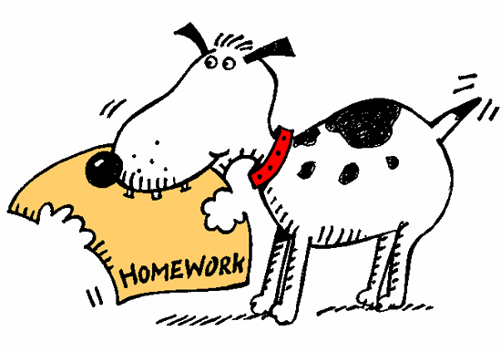 dog eats homework