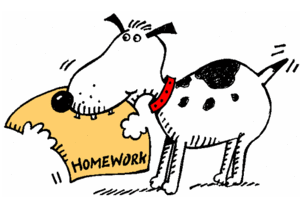 dog eats homework