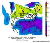 North America Temp trend