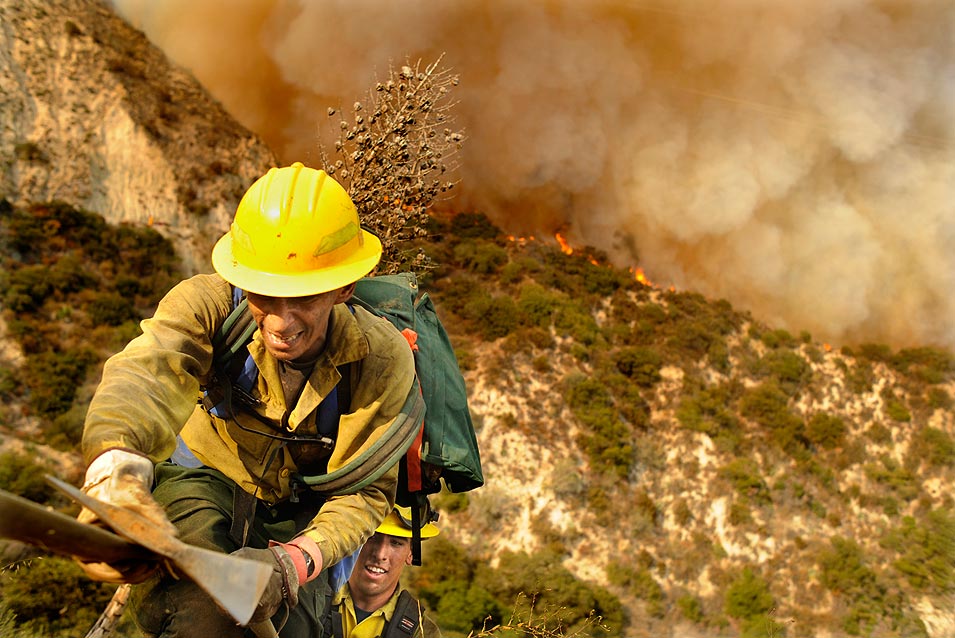 Click to enlarge Forest Service firefighters