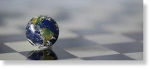 globe chessboard