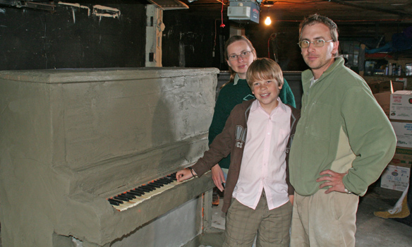concrete piano