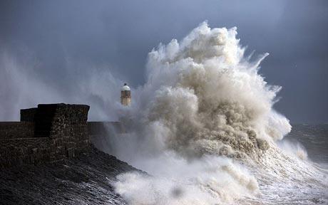The lighthouse on Porthcawl seafront