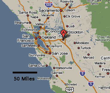 Click to enlarge California area map
