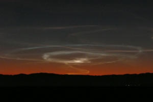 Click to enlarge meteor's aftermath