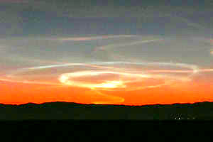 Click to enlarge meteor's aftermath