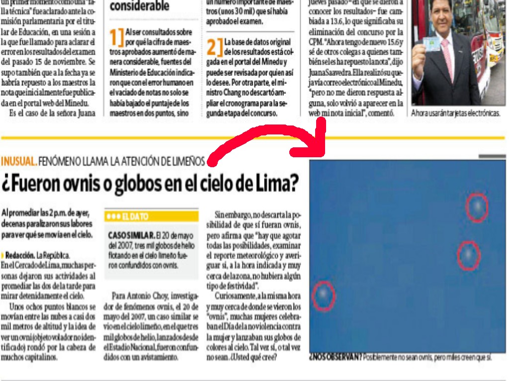 Peru ufos