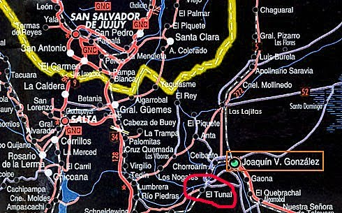 Argentina area map
