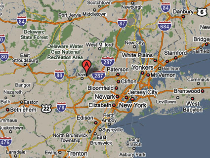Click to enlarge New Jersey area map