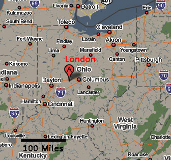 Ohio area map