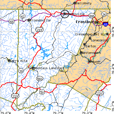 Maryland area map