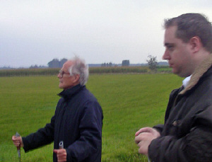 Click to enlarge Dr. William Roll with Robbert