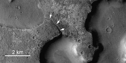 mars lakes
