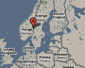 Norway area map