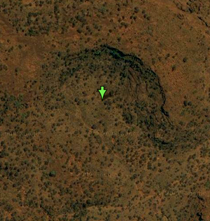 Australian meteorite impact crater