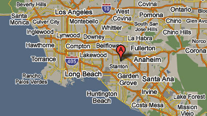 California area map