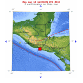 Guatemala 6.0 Magnitude Earthquake Map
