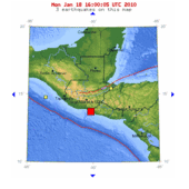 Guatemala 6.0 Magnitude Earthquake Map