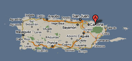 Puerto Rico area map