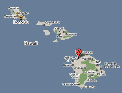 Hawaiian area map