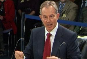Tony Blair speaks at the Chilcot inquiry